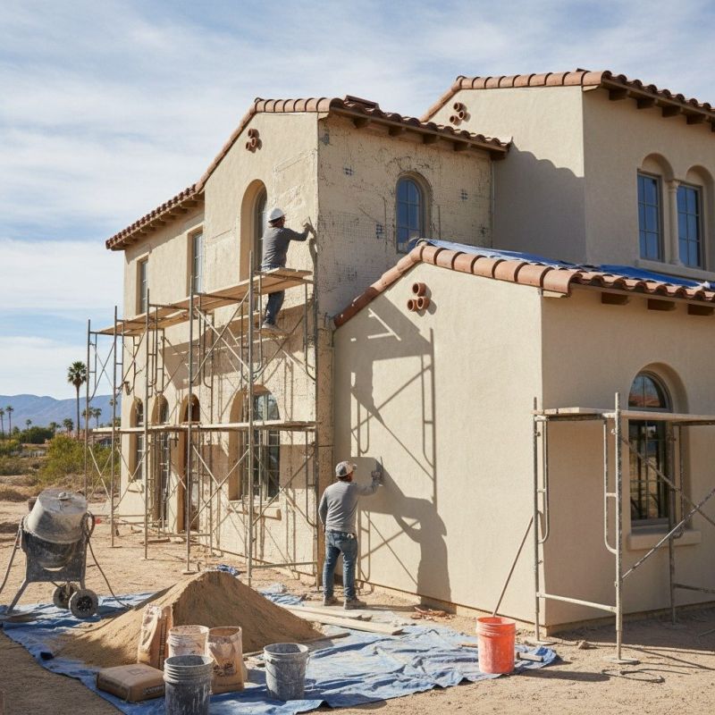 Commercial Stucco Installation detail